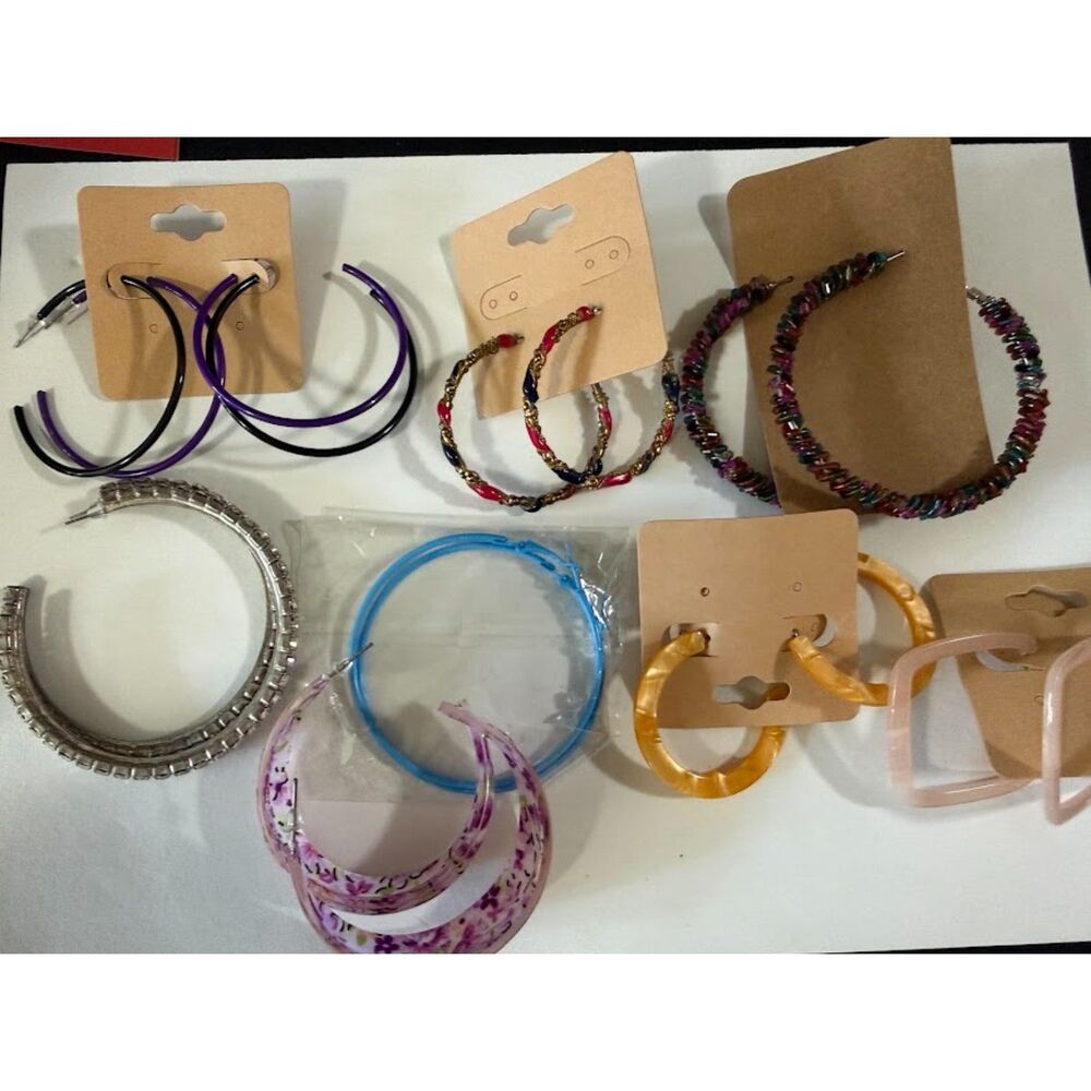 Earrings lot hoops